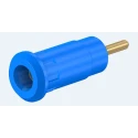 Staubli Blue Female Banana Socket 2 mm Connector Press Fit Termination 600V 10A Gold Plating 65.9193-23