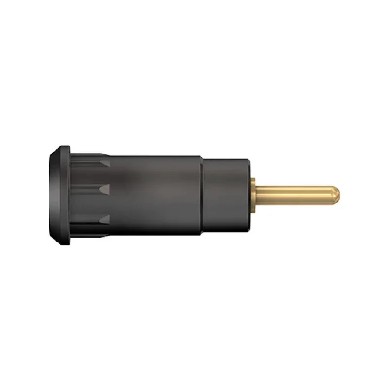 Staubli Black Female Banana Socket 2 mm Connector Press Fit Termination 600 V 10 A Gold Plating 65.9193-21