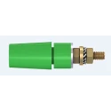 Staubli Green Female Banana Socket 4 mm Connector Bolt Termination 600V 32A Gold Plating 23.3050-25