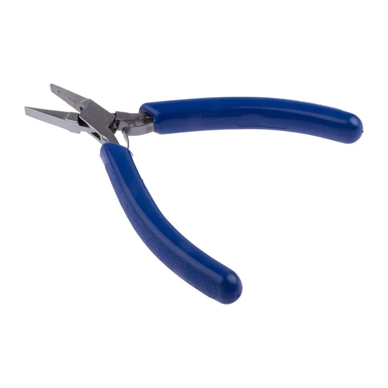 RS PRO Flat Nose Plier Smooth, 120mm Overall, ESD Safe Steel, Box Joint, German Manufacture 161-063