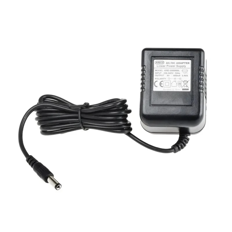 RS PRO 2.1 x 5.5 x 12 mm Centre Positive AC/DC Adapter Type C, 6 W, 9 V DC Output, 600 mA 139-1782