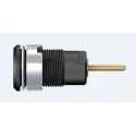 Staubli Black Female Banana Socket 4 mm Connector Screw Termination 1kV 24A Gold Plating 23.3010-21