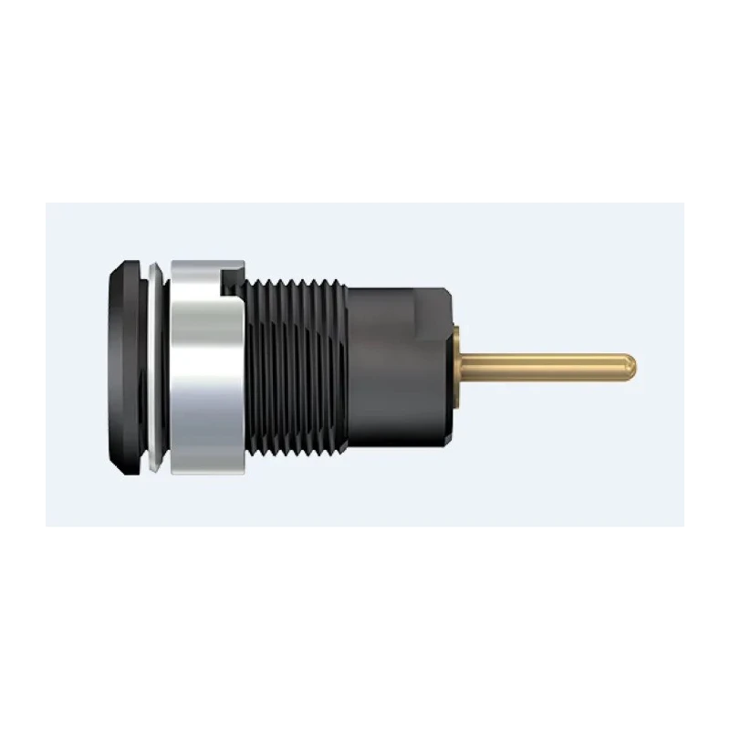 Staubli Black Female Banana Socket 4 mm Connector Screw Termination 1kV 24A Gold Plating 23.3010-21