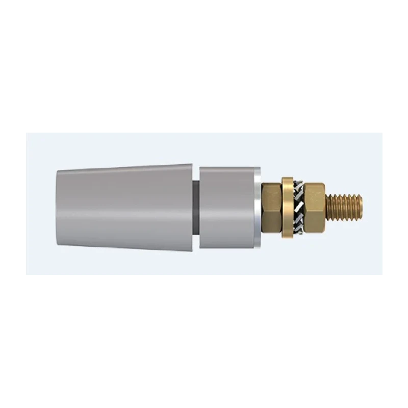 Staubli Grey Female Banana Socket 4 mm Connector Bolt Termination 600V 32A Gold Plating 23.3050-28