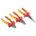 RS PRO 3-Piece Steel VDE Plier Set Combination Pliers, Cutters, Long Nose Pliers 161-158