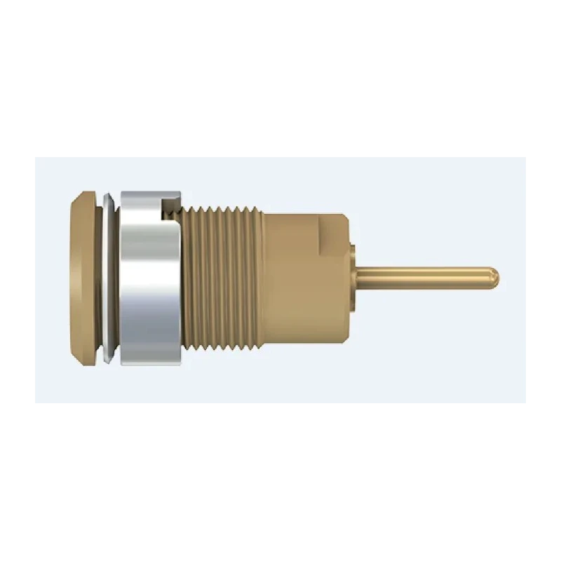 Staubli Brown Female Banana Socket 4 mm Connector Screw Termination 1kV 24A Gold Plating 23.3010-27
