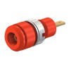 Staubli Red Female Banana Socket 2 mm Connector 600V 10A Gold Plating 65.9098-22