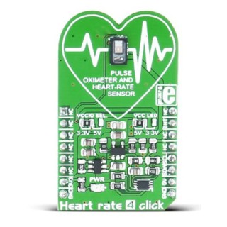 MikroElektronika Heart Rate Sensor Development Tool MikroBus Click Board with MAX30101 MIKROE-2510