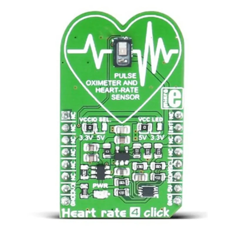 MikroElektronika Heart Rate Sensor Development Tool MikroBus Click Board with MAX30101 MIKROE-2510