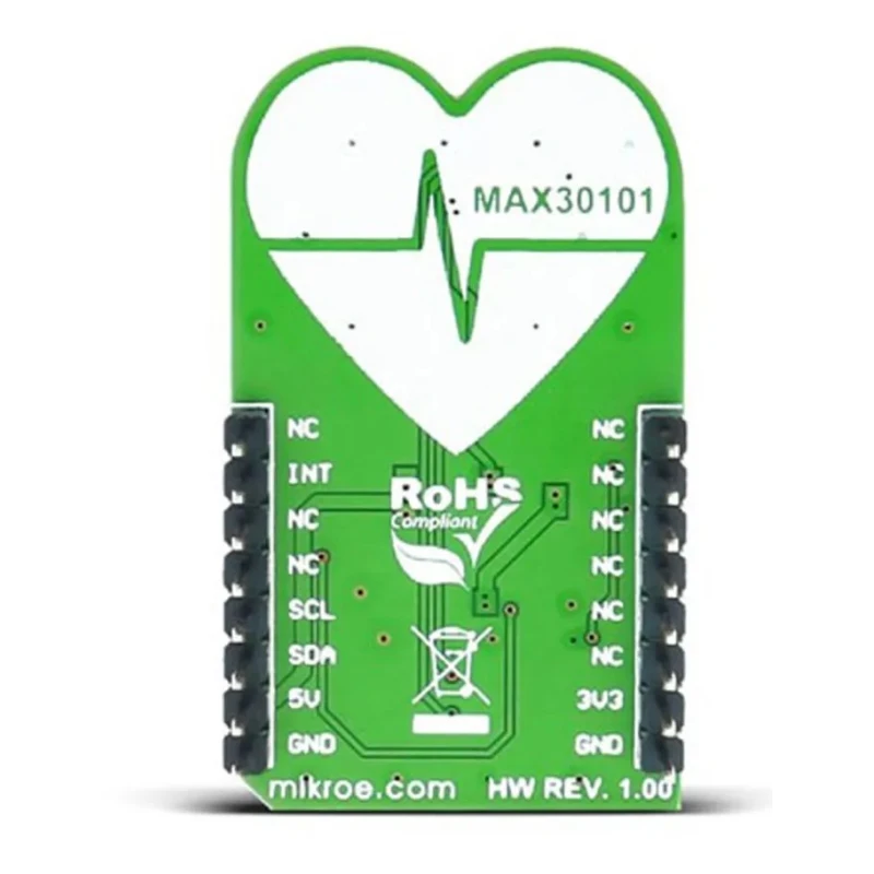 MikroElektronika Heart Rate Sensor Development Tool MikroBus Click Board with MAX30101 MIKROE-2510