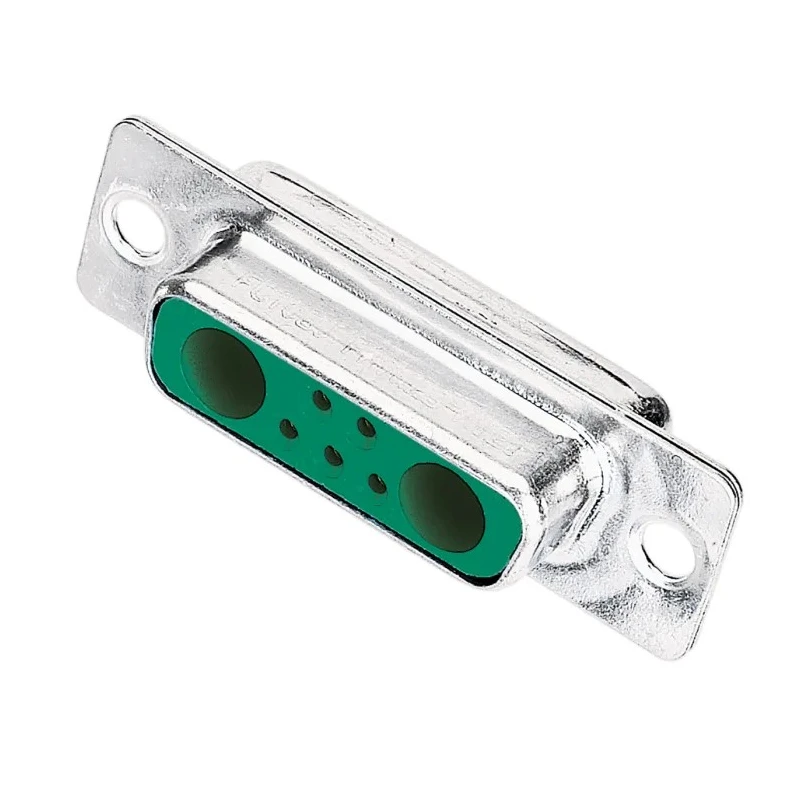 HARTING 7W2 7 Way Straight 2.84 mm Pitch Panel Mount D-Sub Connector with Flange Female 09692015072