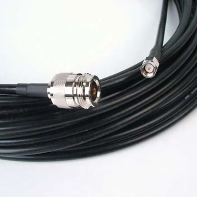 Siretta ASM Series 15 m LLC200A Terminated Coaxial Cable 50 Ω Black PVC Jacket LLC200A