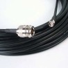 Siretta ASM Series 15 m LLC200A Terminated Coaxial Cable 50 Ω Black PVC Jacket LLC200A
