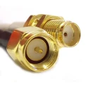 Siretta ASM Series Terminated RG174 Coaxial Cable 100 mm 50 Ω Black Polyvinyl Chloride Jacket RG174 
