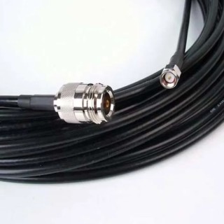 Siretta ASM Series 20 m LLC200A Coaxial Cable 50 Ω Black Terminated LLC200A