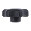 RS PRO Black Thermoplastic Multiple Lobes Clamping Knob Threaded Through Hole 40 mm Diameter 161-212