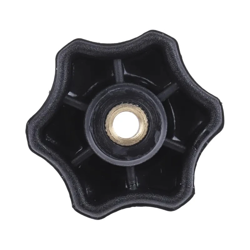 RS PRO Black Thermoplastic Multiple Lobes Clamping Knob Threaded Through Hole 40 mm Diameter 161-212