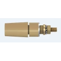 Staubli Brown Female Banana Socket 4 mm Connector Bolt Termination 600V 32A Gold Plating 23.3050-27
