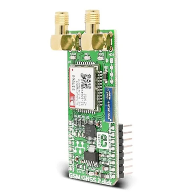 MikroElektronika GSM/GNSS 2 Click SIM868 GLONASS, GPS Mobile Communication MikroBus Click Board 1.9 GHz MIKROE-2440