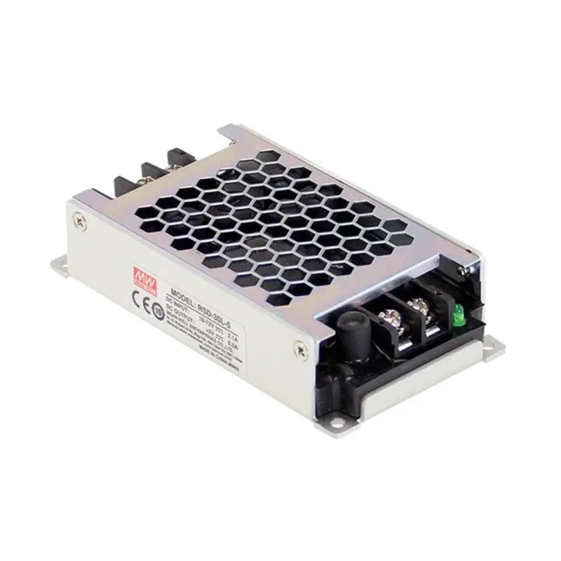 MEAN WELL DC/DC Converter Chassis Mount 24V DC Output, 40-160V DC Input, 30W Power, 1.25A Output Current RSD-30H-24