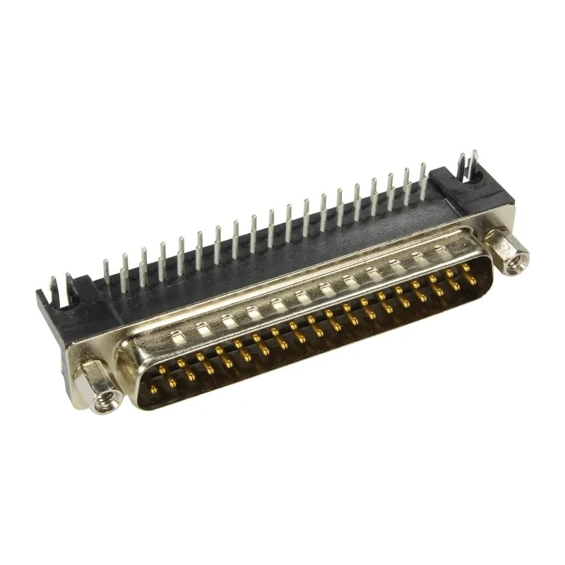 HARTING D-Sub 25 Way Right Angle Through Hole D-Sub Connector with 4 to 40 UNC Screw Lock Male 09683635813