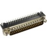 HARTING D-Sub 25 Way Right Angle Through Hole D-Sub Connector with 4 to 40 UNC Screw Lock Male 09683635813
