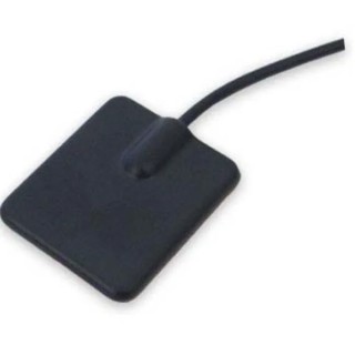 Siretta Square WiFi Antenna, Internal Adhesive Mount, 2.4 GHz, 2 dBi Gain, 1m RG174 Cable SMA RP ALPHA16/1M/SMAM/S/RP/17