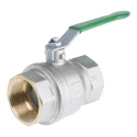 RS PRO Brass Threaded Ball Valve BSPP 1/4 to 2 in Steel Handle RS PRO 141-7712