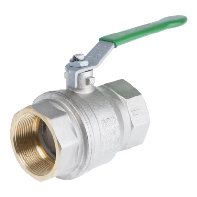RS PRO Brass Threaded Ball Valve BSPP 1/4 to 2 in Steel Handle RS PRO 141-7712