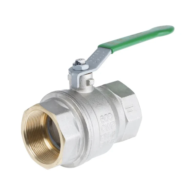 RS PRO Brass Threaded Ball Valve BSPP 1/4 to 2 in Steel Handle RS PRO 141-7712