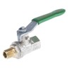 RS PRO Brass Threaded 2-Way BSPP Ball Valve 1/4 in Port Size, 41.4 bar Pressure, Steel Handle 141-7713