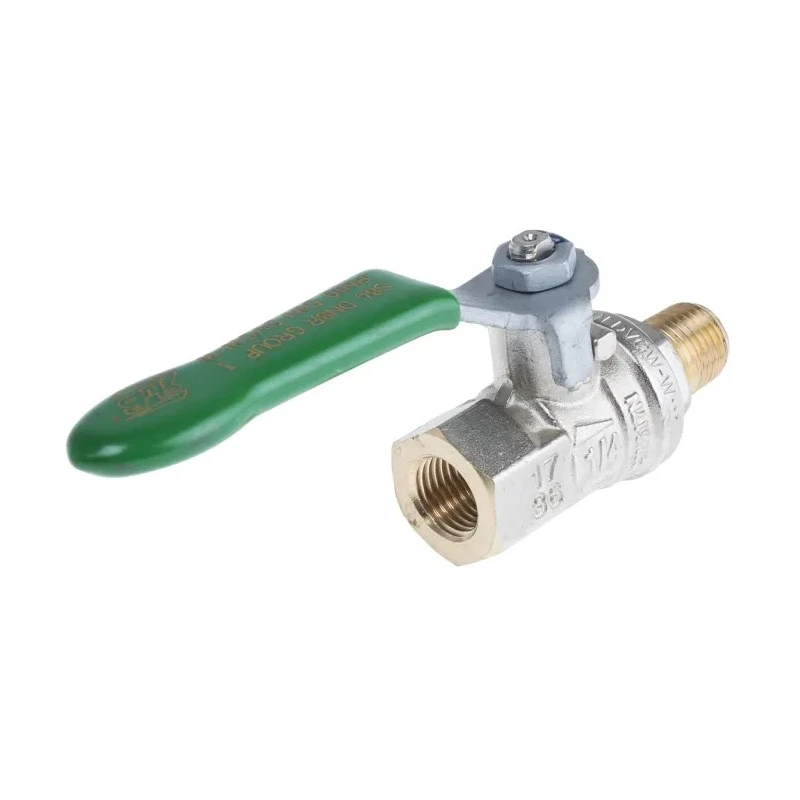 RS PRO Brass Threaded 2-Way BSPP Ball Valve 1/4 in Port Size, 41.4 bar Pressure, Steel Handle 141-7713