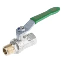 RS PRO Brass Threaded Ball Valve BSPP Inlet Size 1/4 to 2 in Outlet Size 3/8 in Steel Handle RS PRO 141-7714