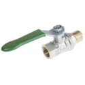 RS PRO Brass Threaded Ball Valve BSPP Inlet Size 1/4 to 2 in Outlet Size 3/8 in Steel Handle RS PRO 141-7714