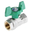 RS PRO Brass Threaded Ball Valve BSPP 1/4 to 2 in Inlet, 3/8 in Outlet, Steel Handle, Model 141-7722