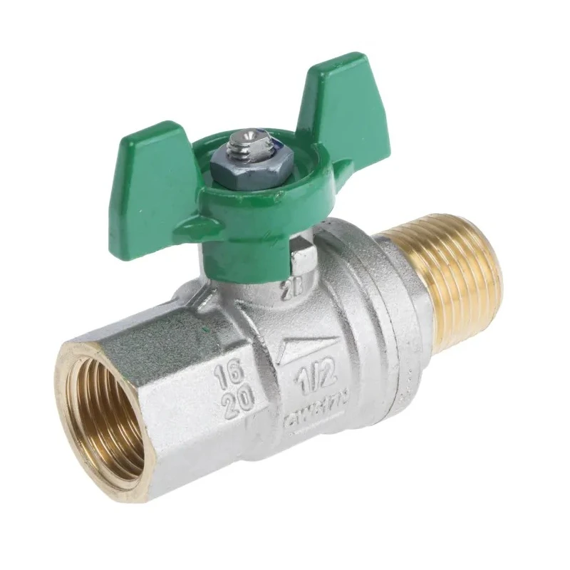 RS PRO Brass Threaded Ball Valve BSPP 1/4 to 2 in Inlet, 1/2 in Outlet Steel Handle Italy 141-7728