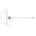 Siretta Dual Band Puck WiFi Antenna SMA RP Connector 2.5m Cable TANGO23/2.5M/SMAM/S/RP/19
