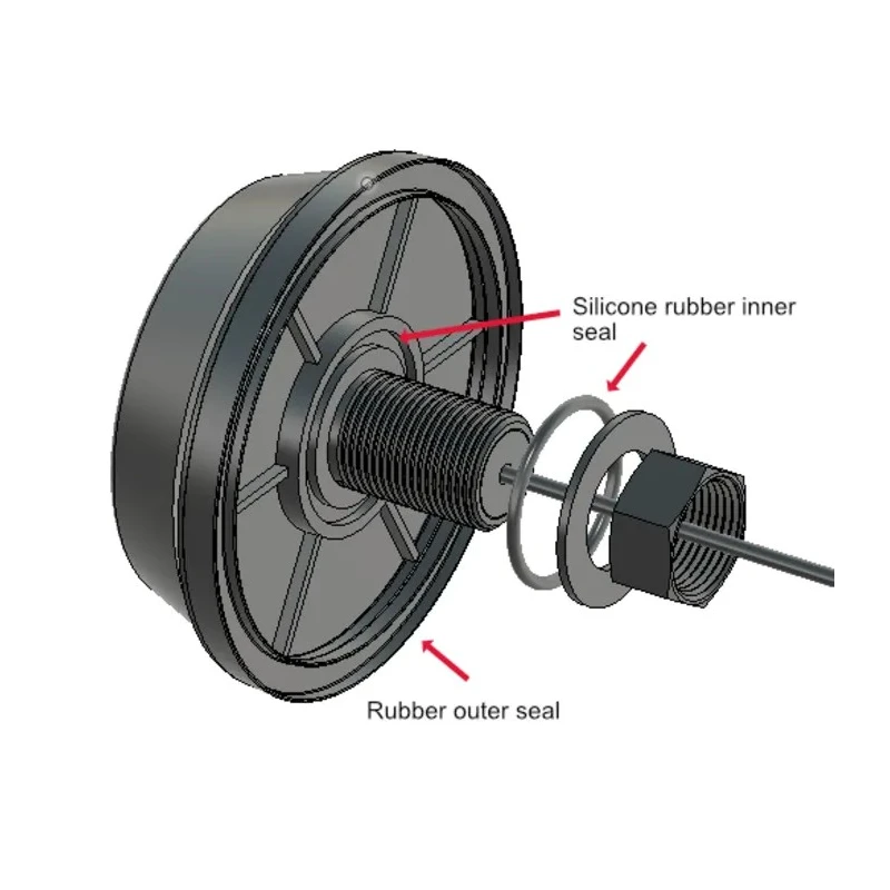 Siretta Dual Band Puck WiFi Antenna SMA RP Connector 2.5m Cable TANGO23/2.5M/SMAM/S/RP/19