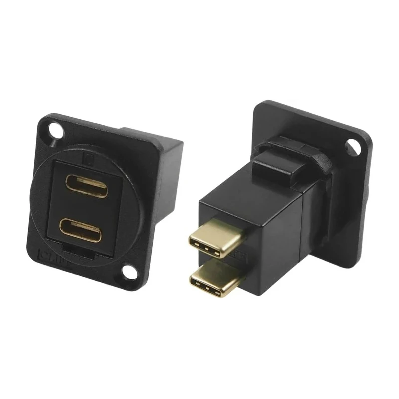 RS PRO Panel Mount USB Type C Connector, Straight Orientation, 1 Port 143-8922