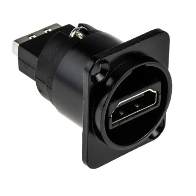 RS PRO Type A 2 Way Straight Female Feedthrough HDMI Connector 40V 143-8921