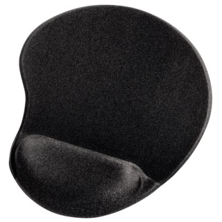 Hama Black Polyurethane Elastomer Memory Foam Lycra Styrene Butadiene Rubber Mouse Pad Wrist Rest 21mm Height 00054779