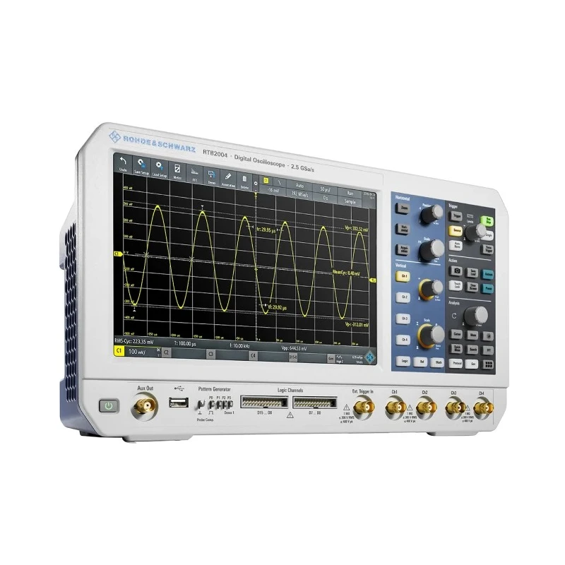 Rohde & Schwarz 100 MHz Bench Mixed Signal Oscilloscope 16 Channel, 10.1 Inch Touchscreen RTB2000
