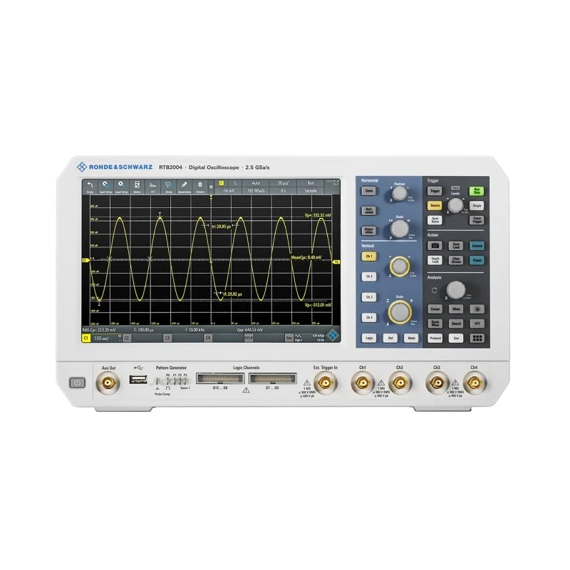 Rohde & Schwarz 100 MHz Bench Mixed Signal Oscilloscope 16 Channel, 10.1 Inch Touchscreen RTB2000