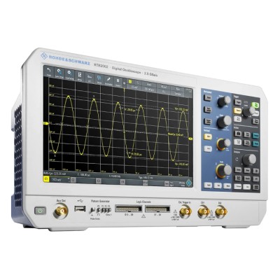 Rohde & Schwarz 200 MHz Bench Oscilloscope 2-Channel, 10.1 inch High Resolution Capacitive Touchscreen, 10-bit ADC RTB2000