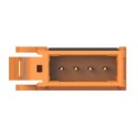 TE Connectivity 4-Way RITS Connector Male for Cable, 1 Row 3-1473562-4