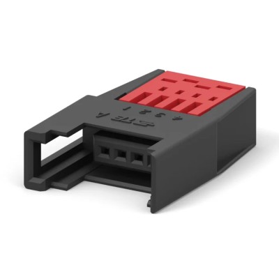 TE Connectivity 4-Way RITS Connector Female for Cable, 1 Row 1-1746741-4