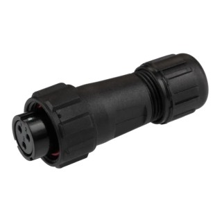 RS PRO Miniature Circular Connector, 3 Contacts, Cable Mount Plug, Female, Threaded, IP68, 250V, 13A 144-0620