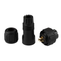 RS PRO Miniature Circular Connector, 3 Contacts, Cable Mount Plug, Female, Threaded, IP68, 250V, 13A 144-0620