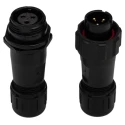 RS PRO Industrial Circular Connector 3 Contacts Cable Mount Miniature Plug Socket Male/Female IP68 IP68