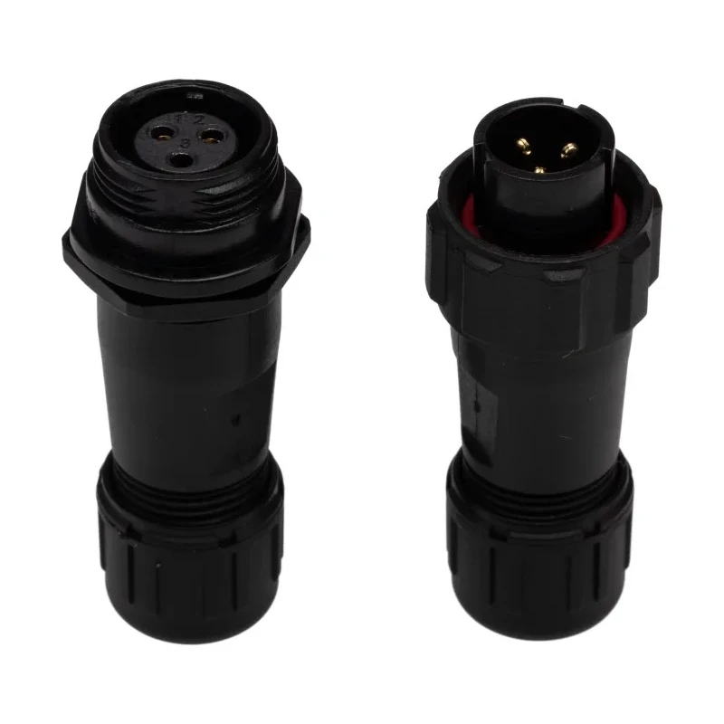 RS PRO Industrial Circular Connector 3 Contacts Cable Mount Miniature Plug Socket Male/Female IP68 IP68